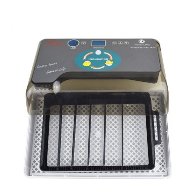 12 Eggs Fully Automatic Poultry Hatcher Machine with Led Candler, Small General Digital Chicken Duck Goose Birds egg incubator