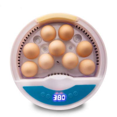 Automatic Poultry Hatcher Machine with LED Lights and Temperature Control, for Chickens duck Mini Egg Incubator 9 Eggs,