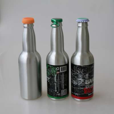 China hot sale 350ml Crown cap  aluminum high quality beer bottle ,beverage bottle